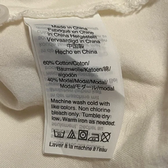 Madewell/Women’s Classic SS White Blouse NWT size XXS - Picture 6 of 6